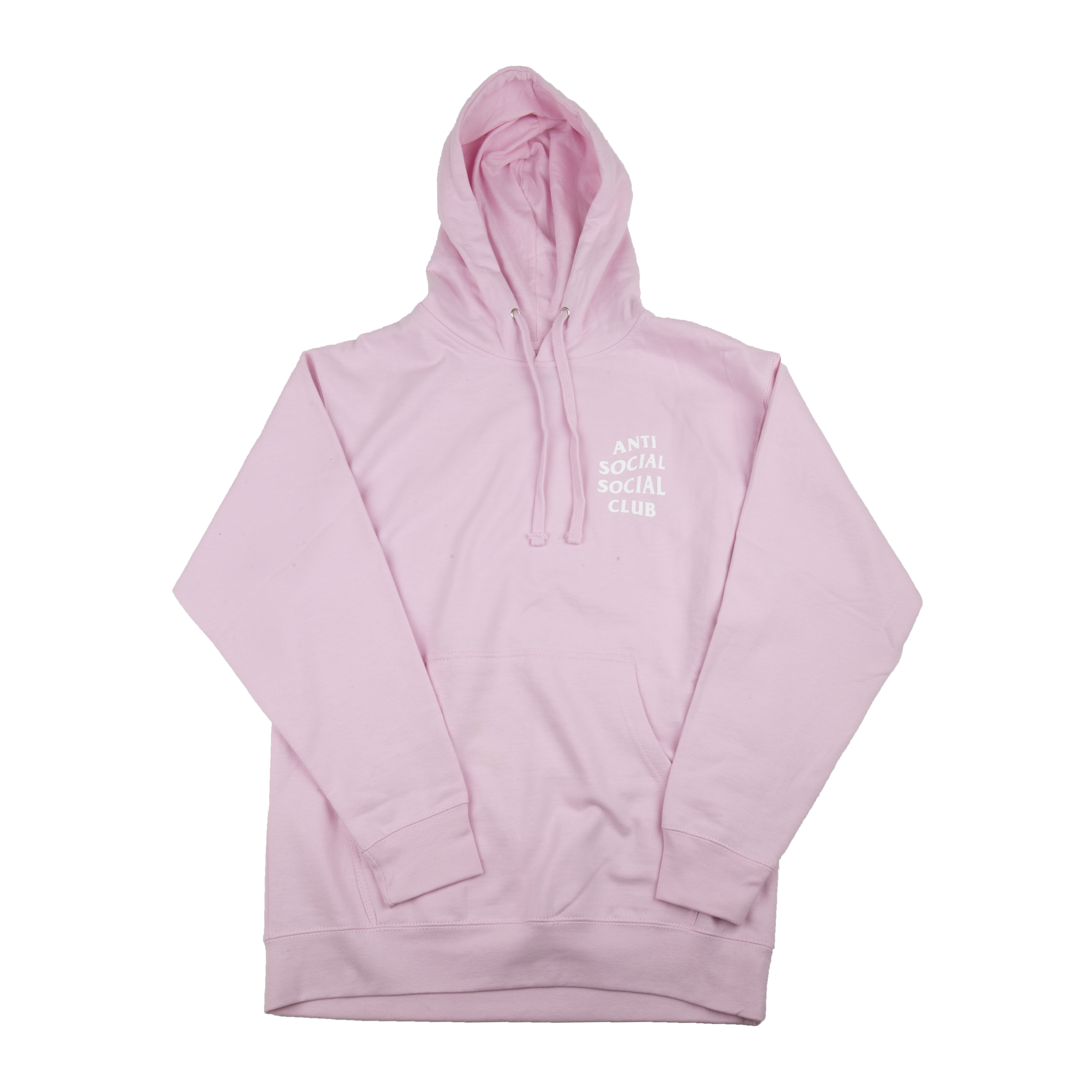 Anti Social Social Club Pink Kkoch Hoodie On The Arm