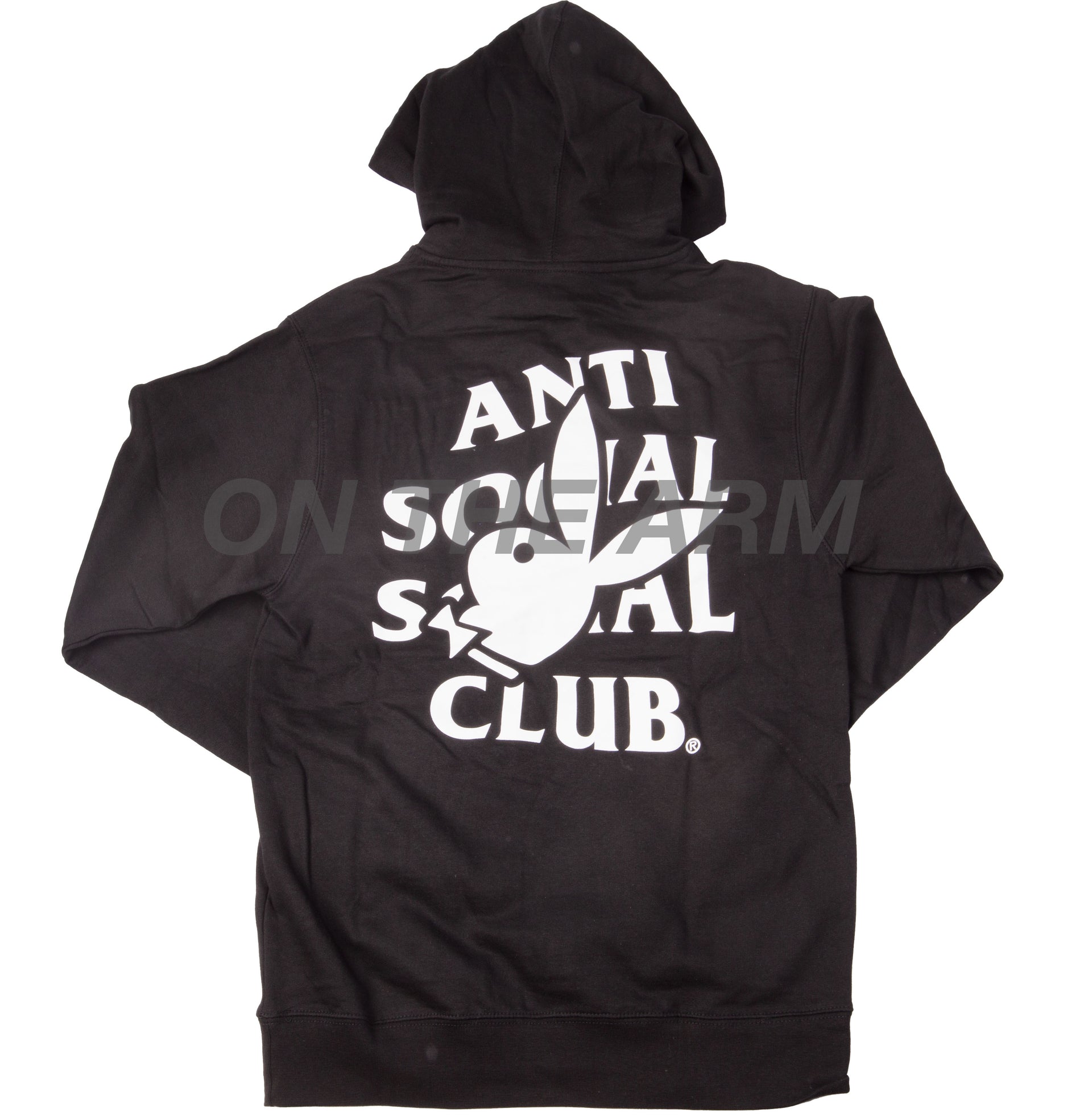 Anti Social Social Club Black Playboy Bunny Logo Hoodie