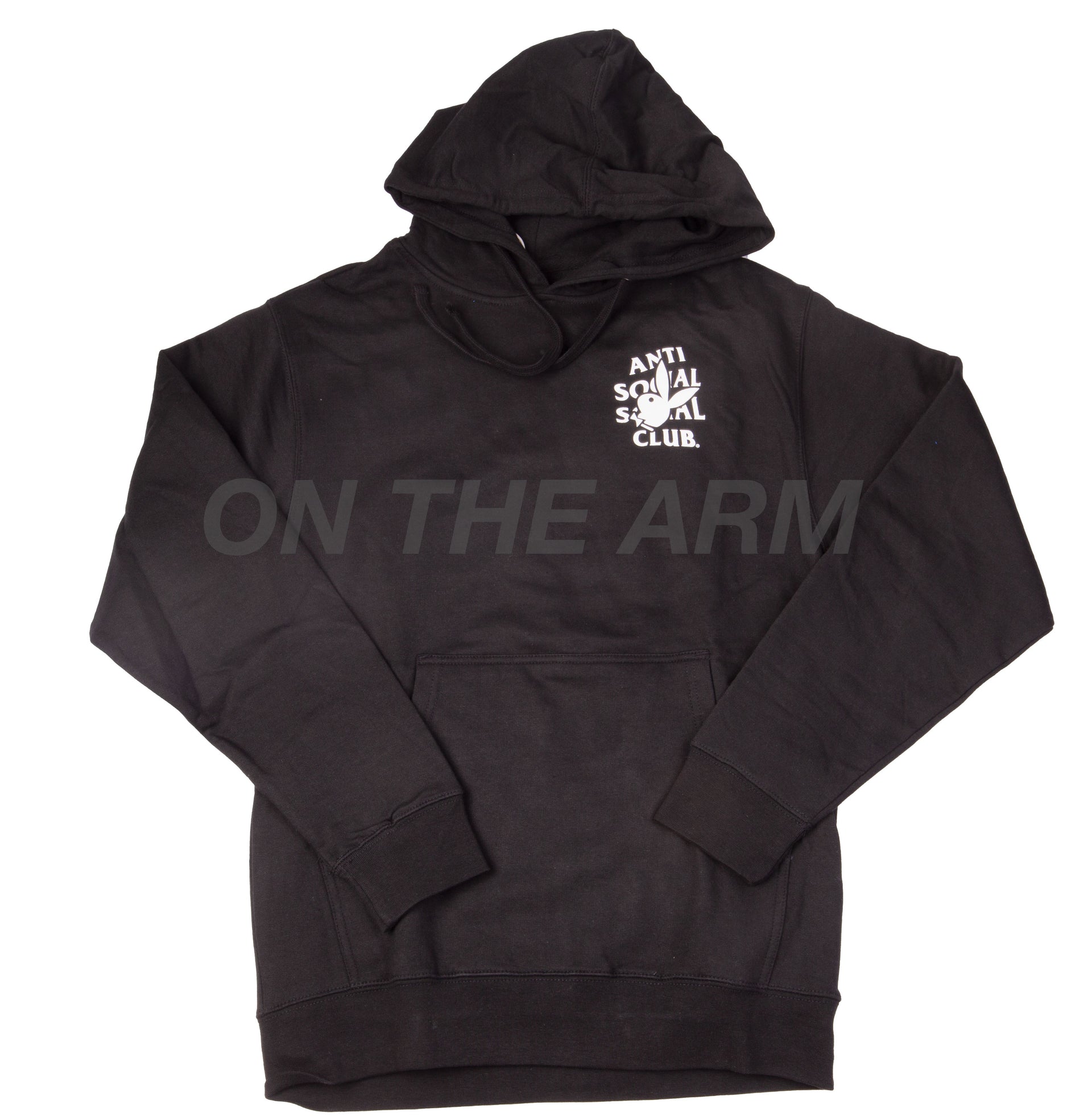 Anti Social Social Club Black Playboy Bunny Logo Hoodie