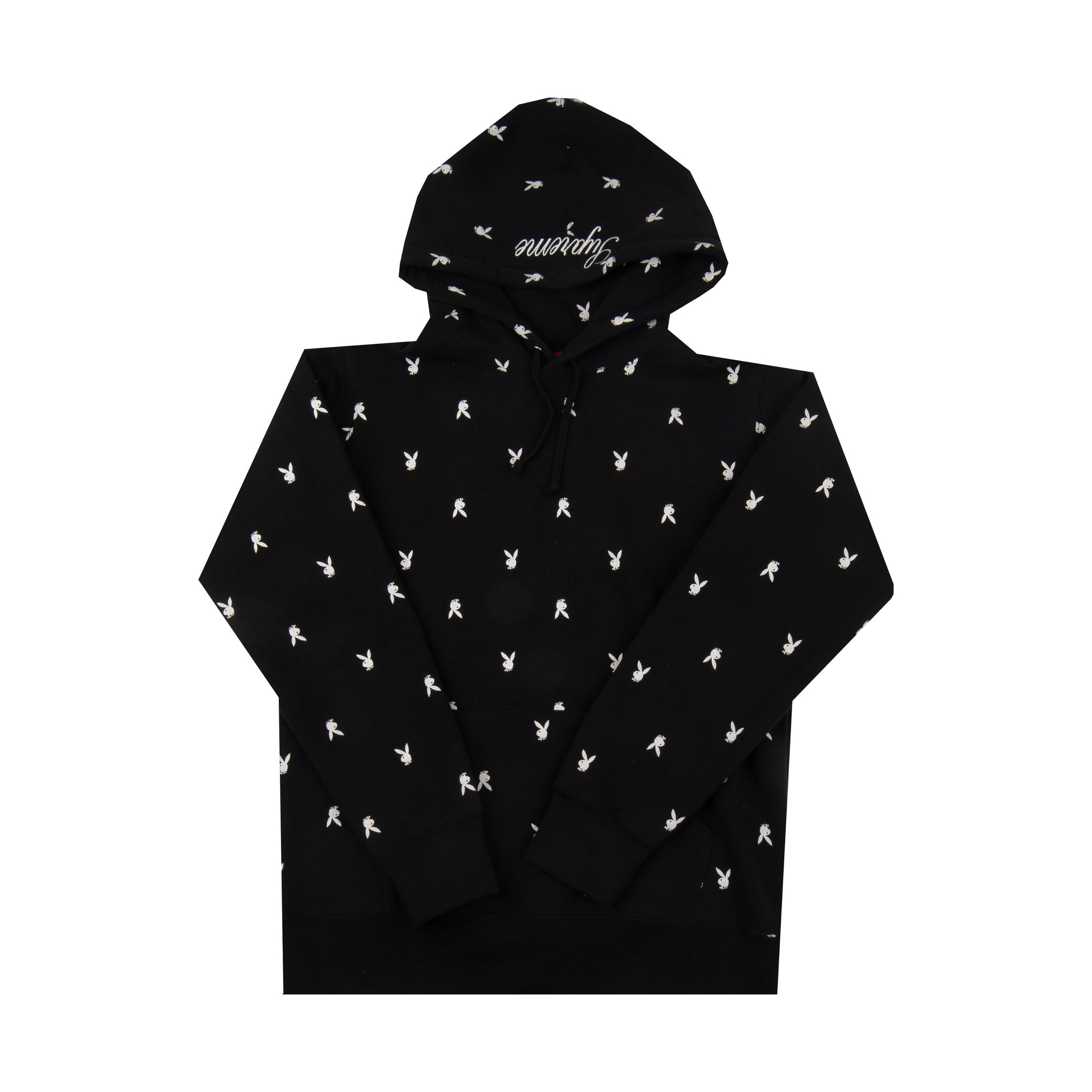 Supreme Black Playboy Hoodie