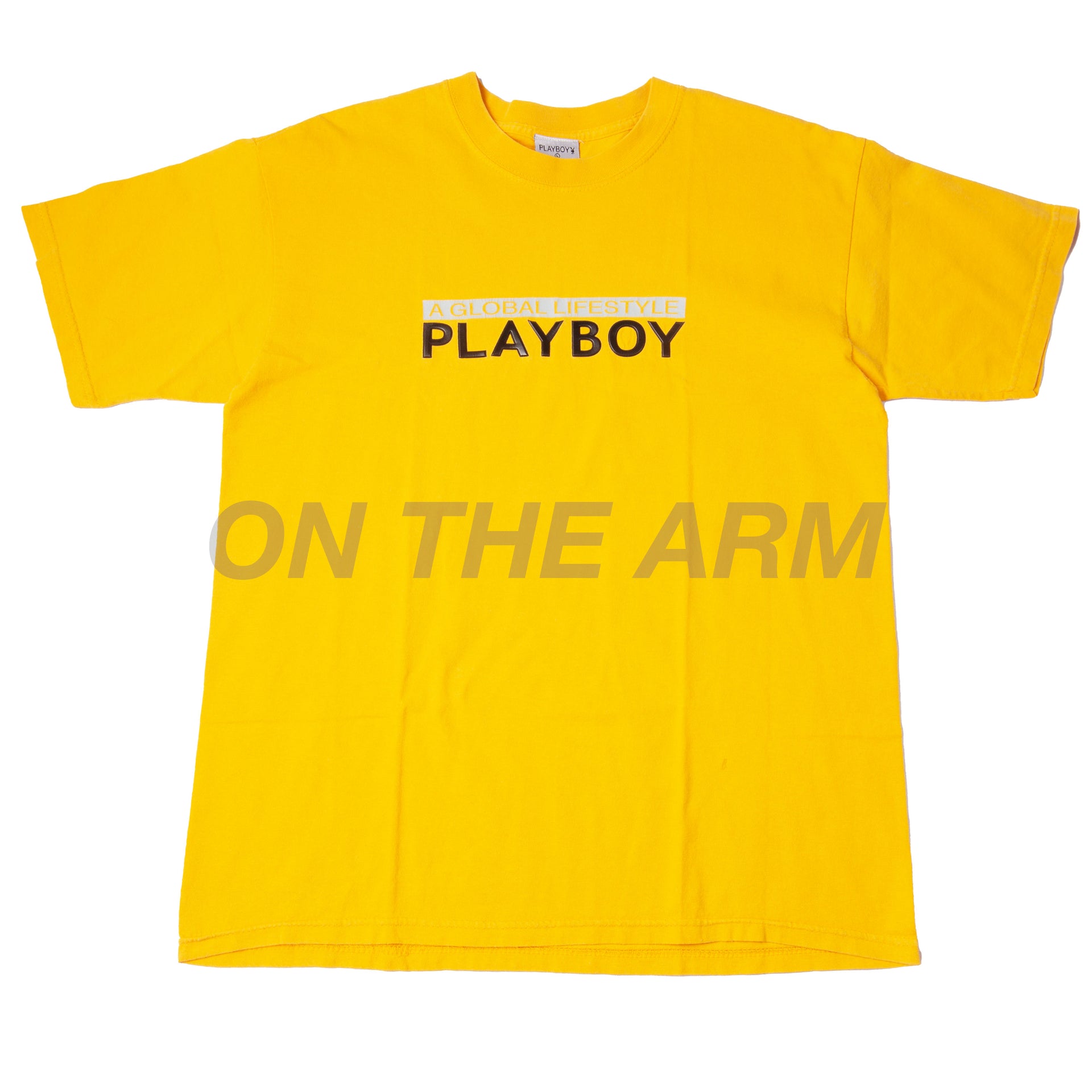 Vintage Yellow Playboy Global Lifestyle Tee (1990's)