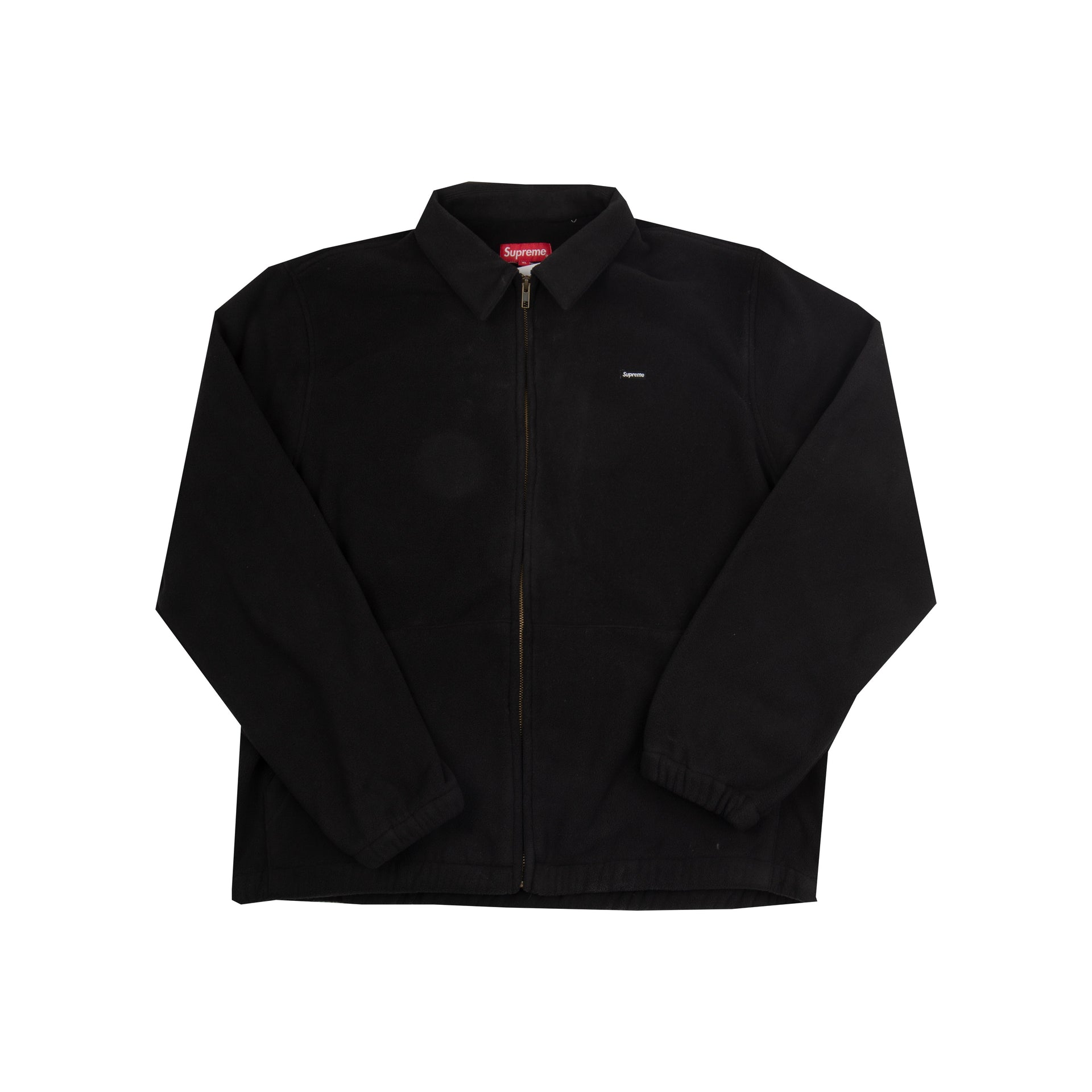 Supreme Black Polartec Fleece Harrington