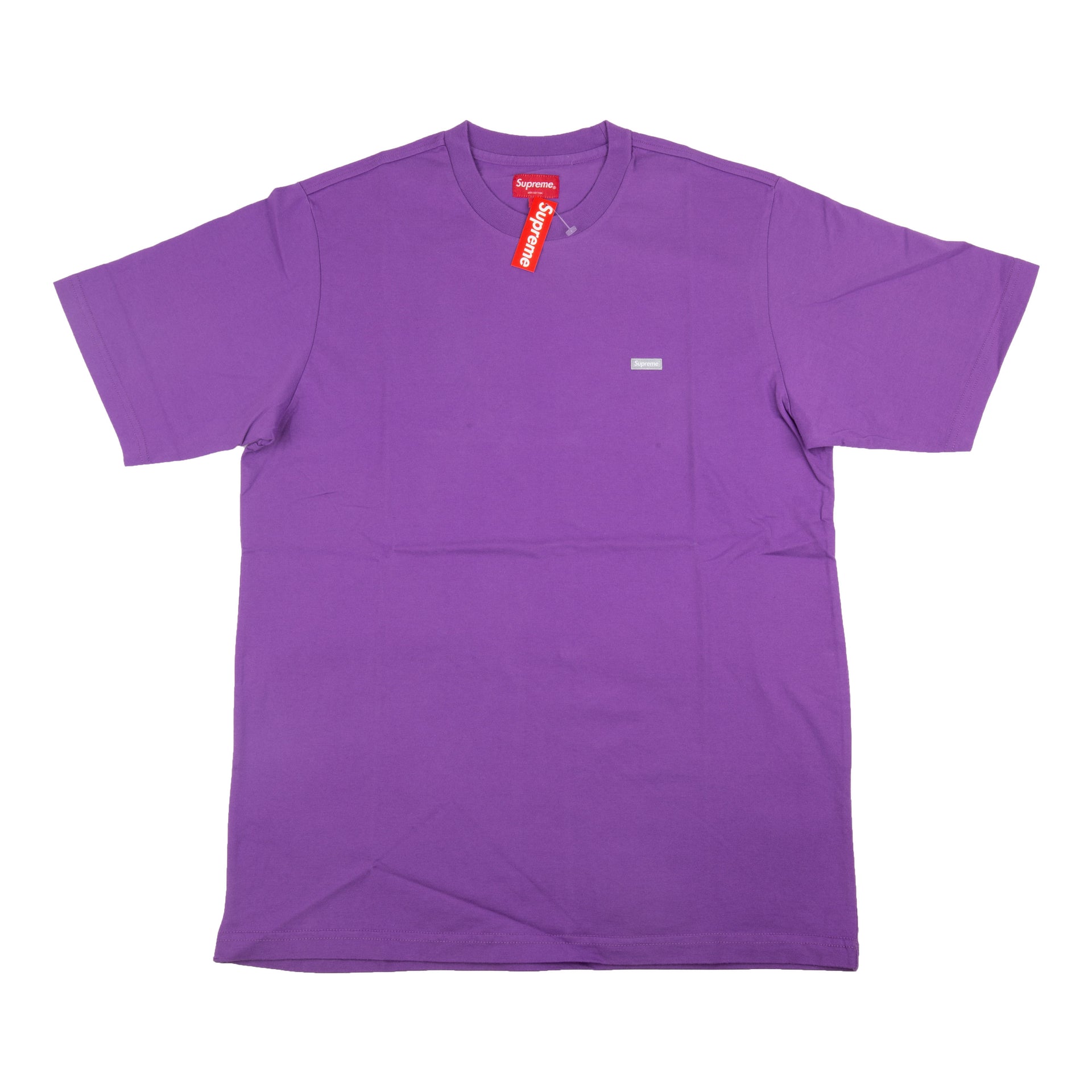 Supreme Purple Reflective Small Box Logo Tee