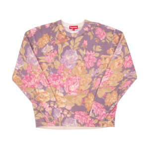 Supreme Purple Floral Angora Sweater