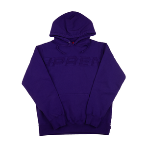 Supreme Purple Set In Logo Hoodie