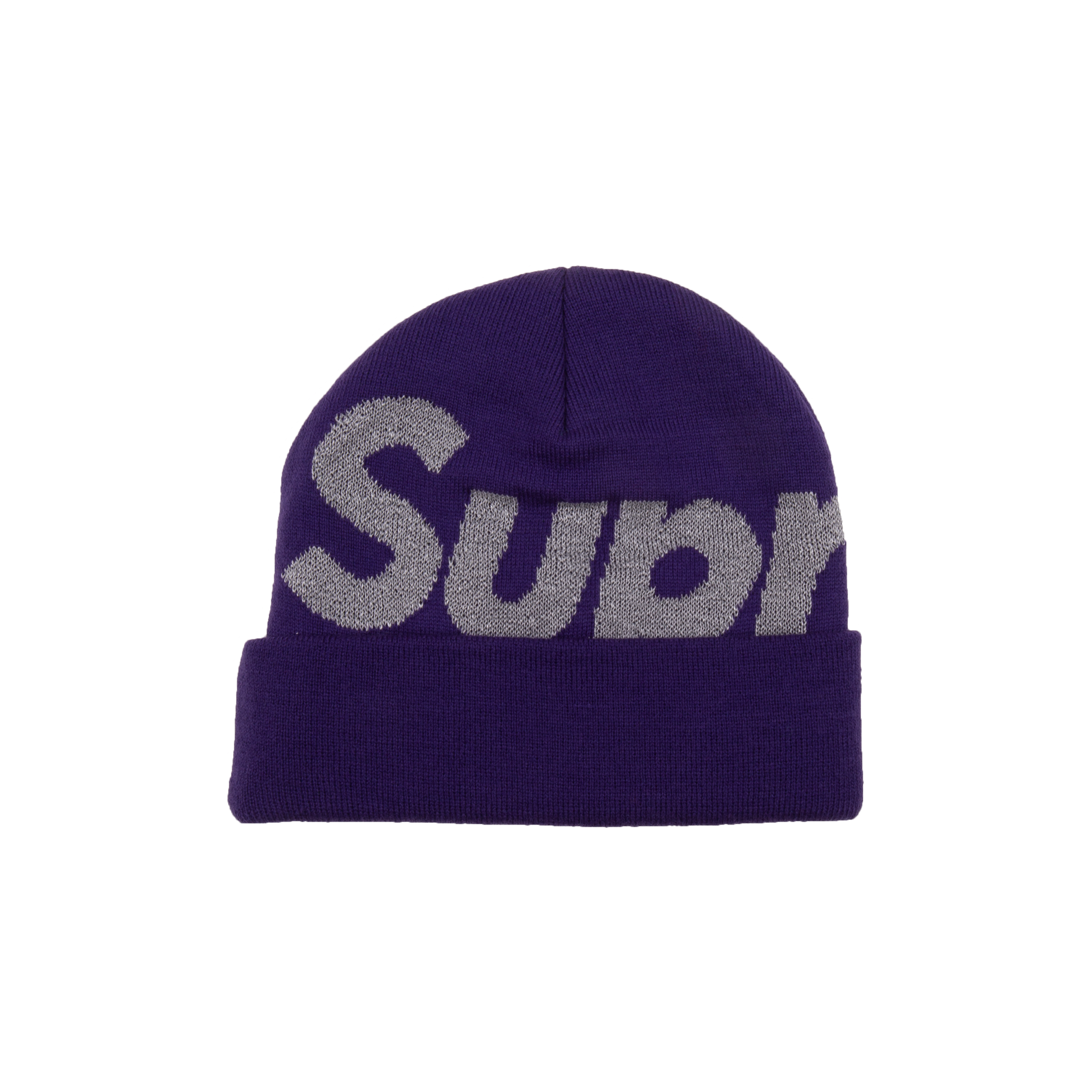 Supreme Purple Big Logo Beanie – On The Arm