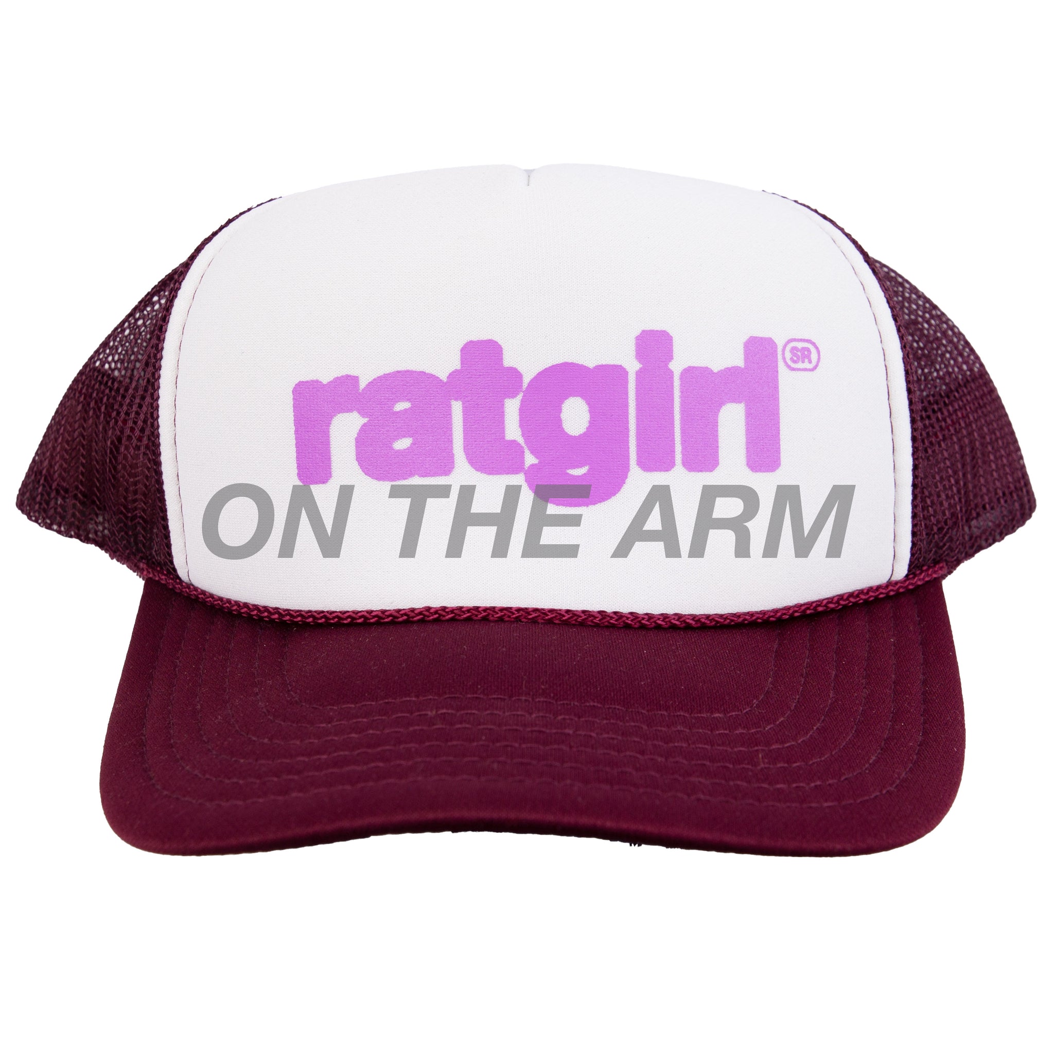 Stray Rats Burgundy RatGirl Trucker Hat