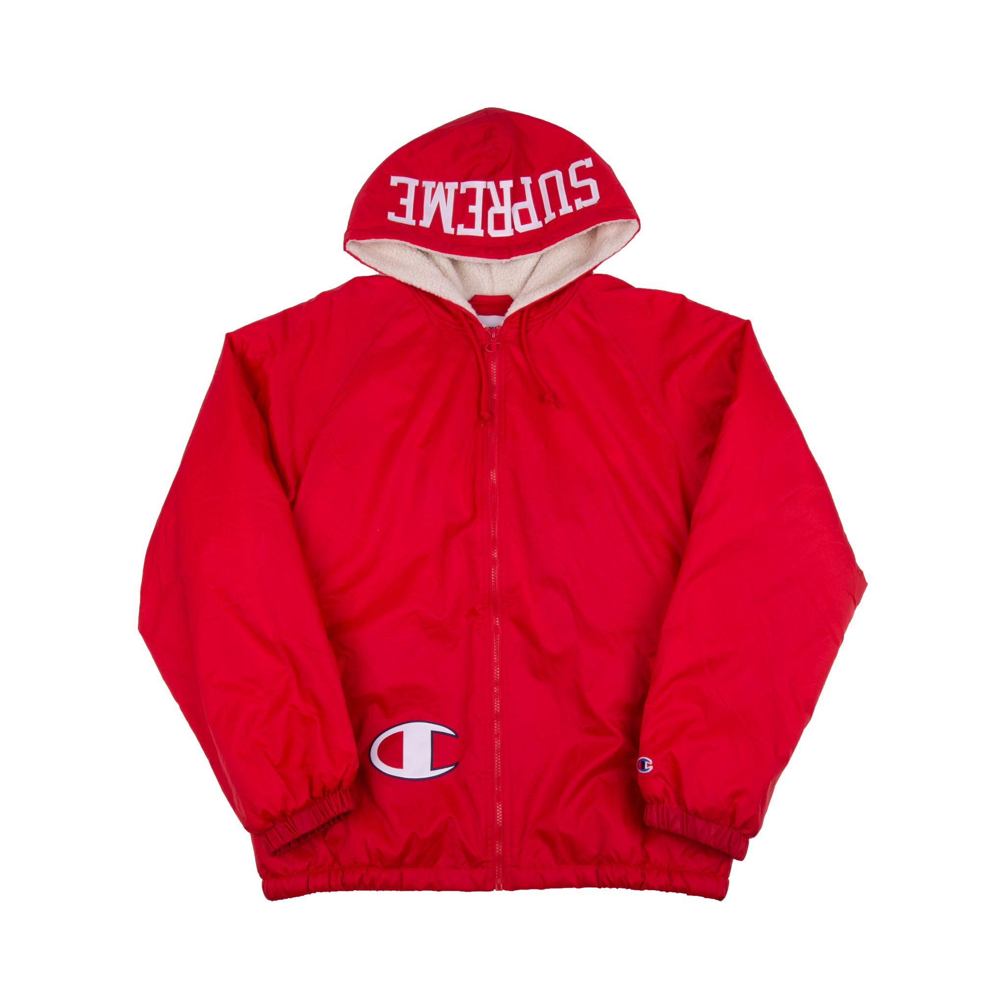 SUPREME Champion 赤 フード付きジャケット M Supreme Champion Red SUPREME Champion 赤 フード付きジャケット M Supreme Champion Red