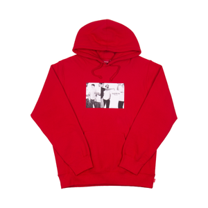 Supreme Red Classic Ad Hoodie