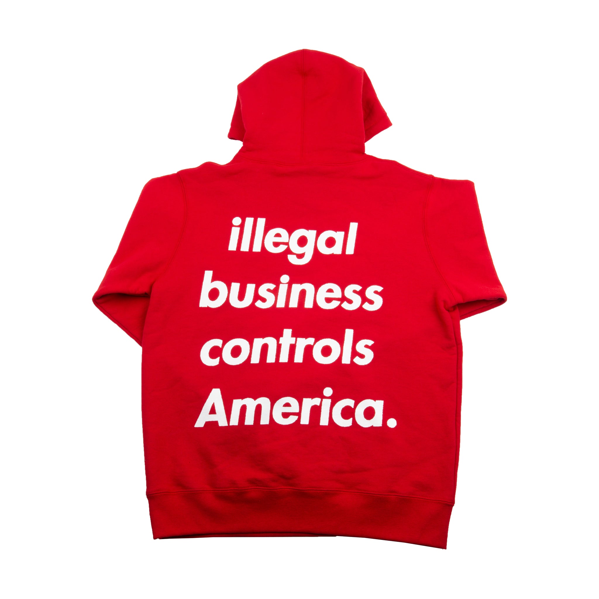 Supreme Red Illegal Business Hoodie