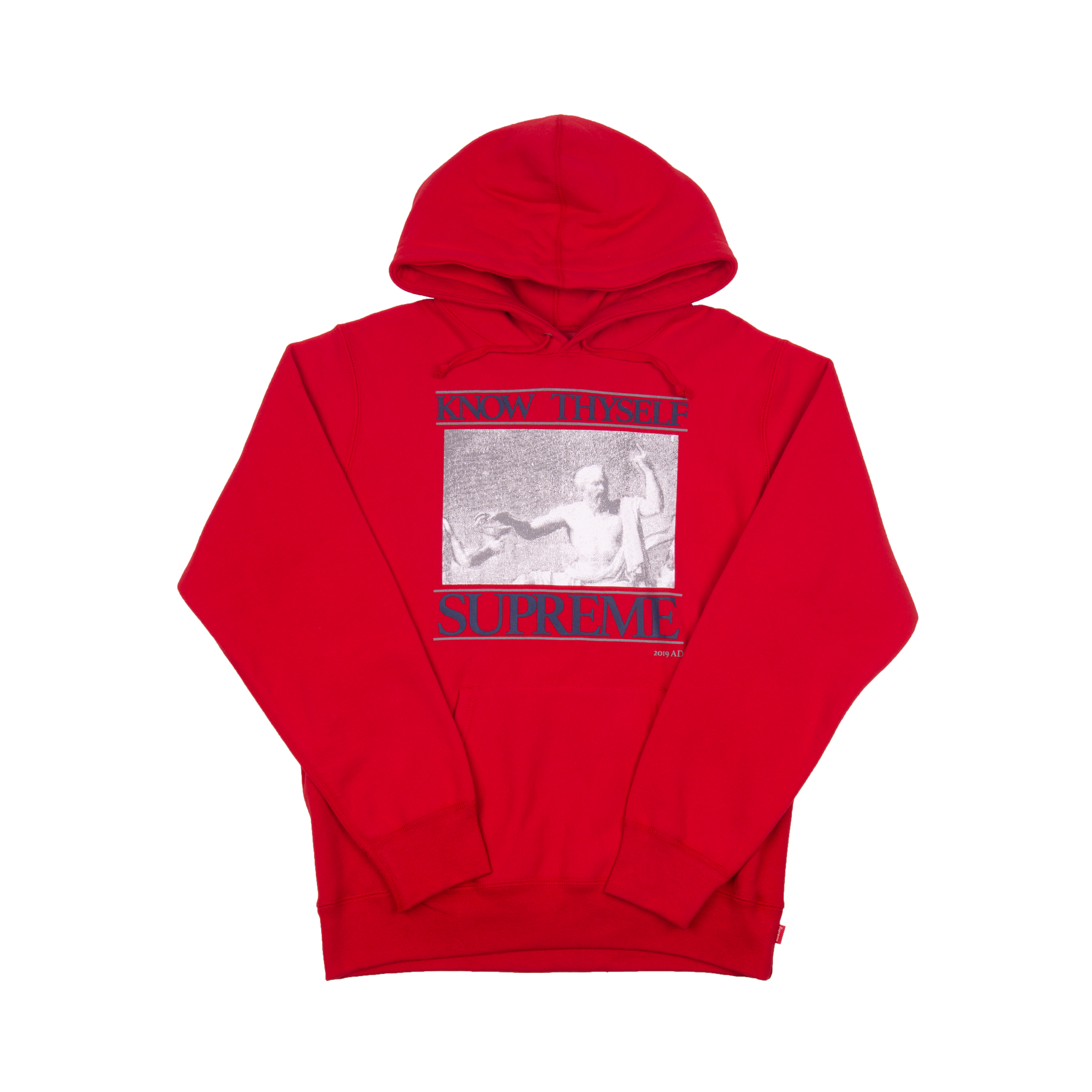 Supreme Red Know Thy Self Hoodie
