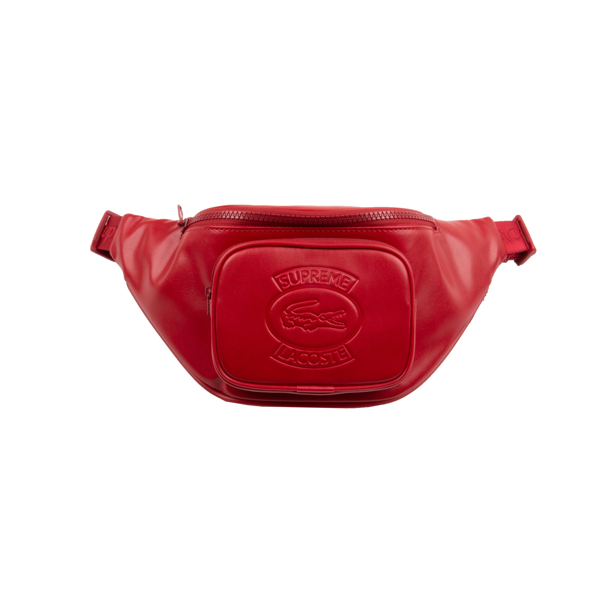 Supreme Red Lacoste Waist Bag