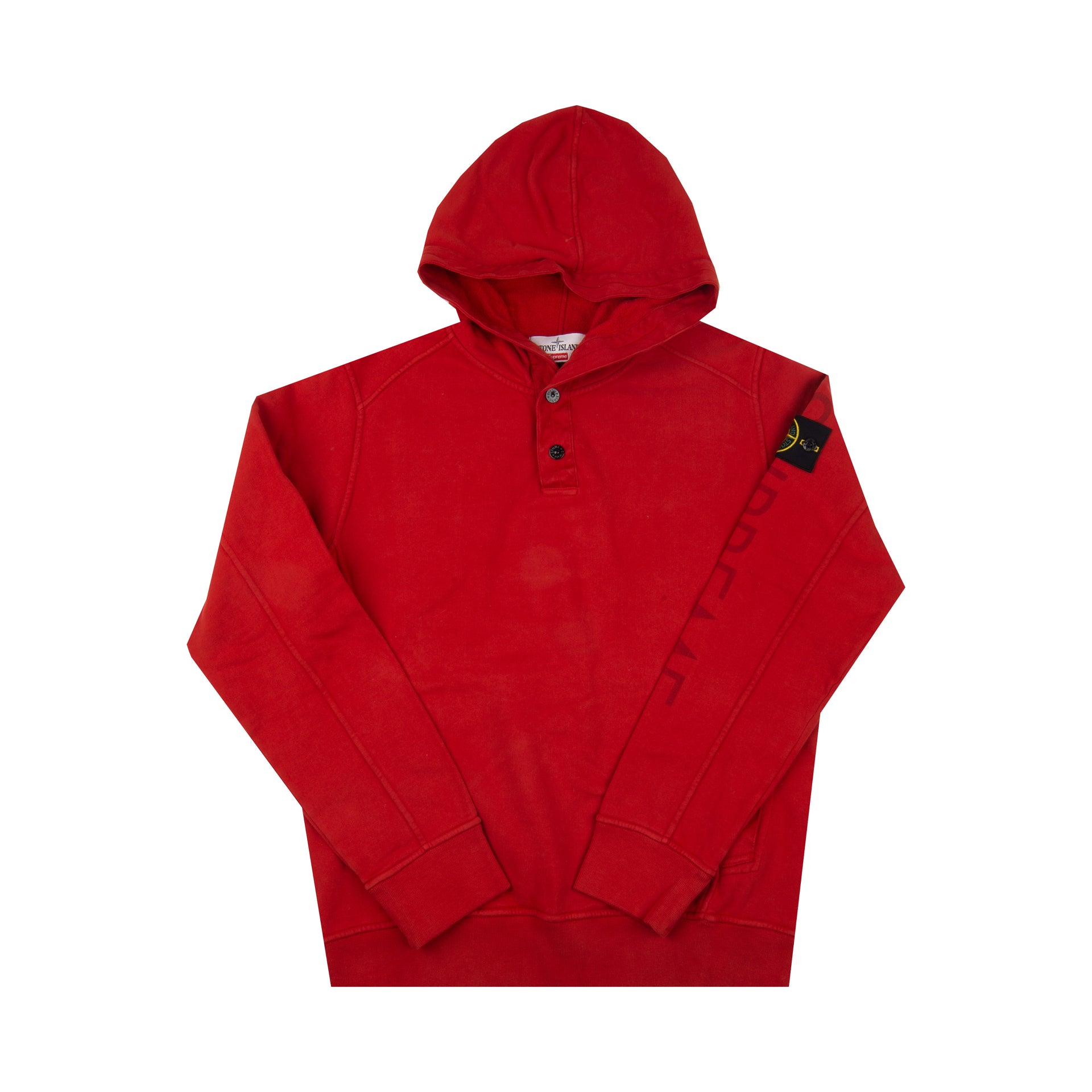 Supreme Red Stone Island Hoodie