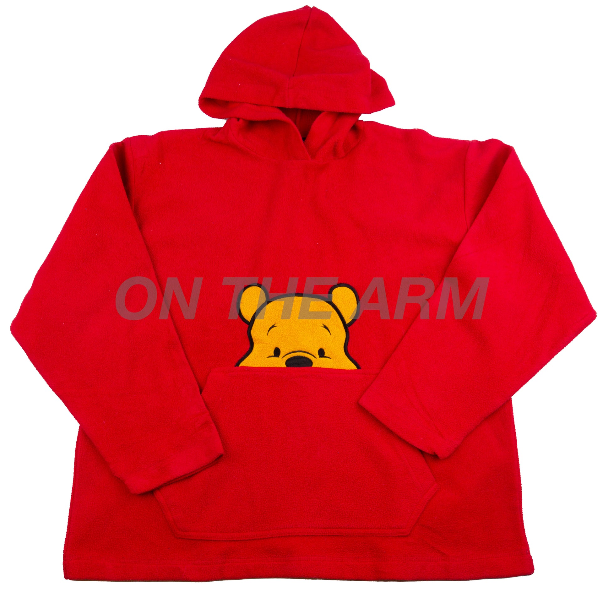 Vintage Red Winnie The Pooh Fleece Hoodie (1990's)
