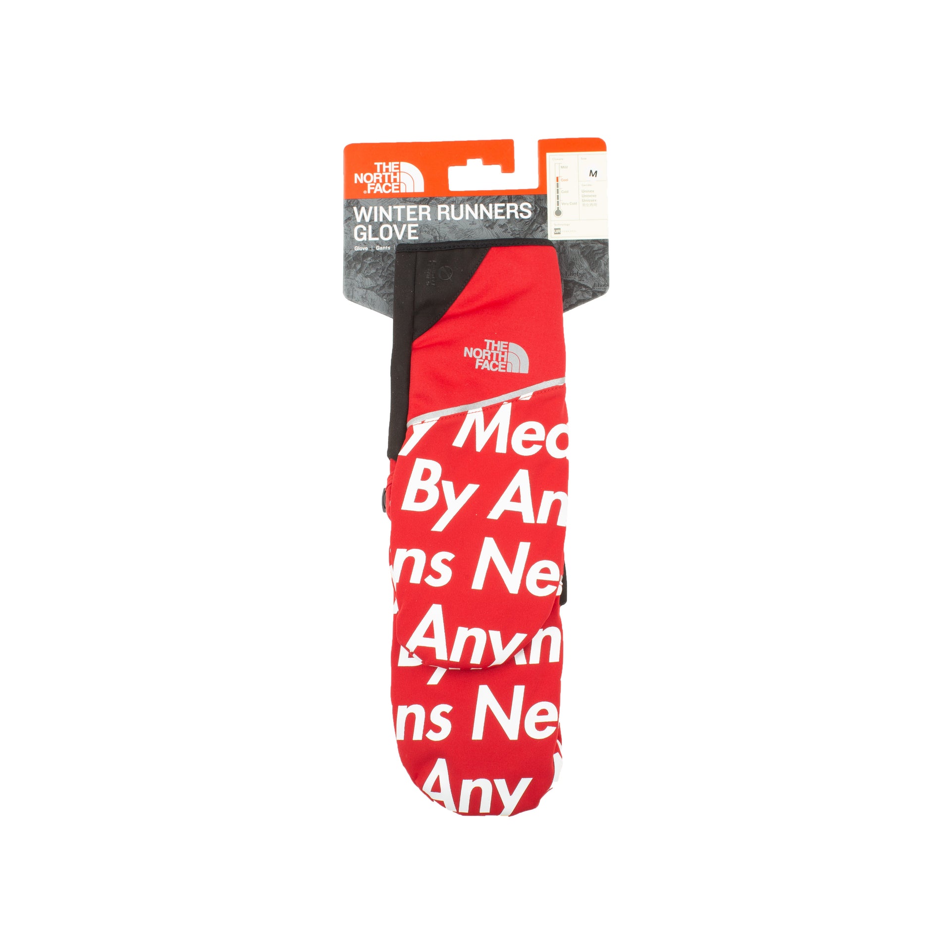 Supreme Red TNF By Any Means Gloves