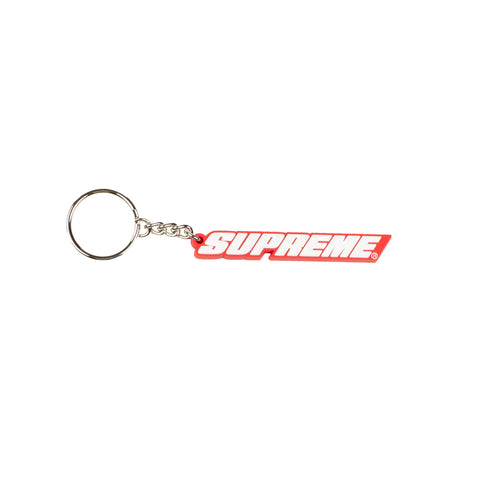 Supreme Red Bevel Keychain