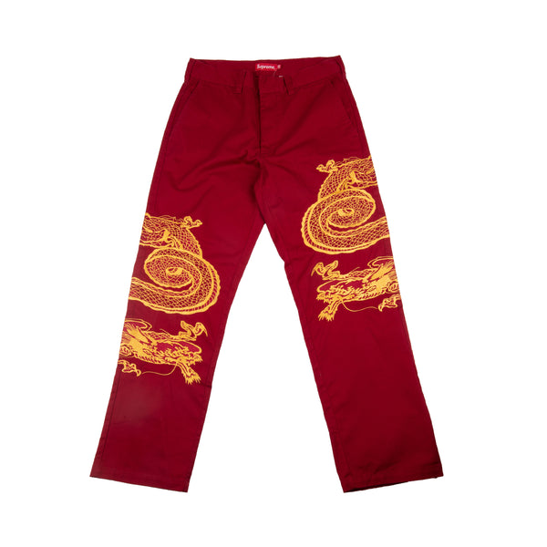 Supreme Red Dragon Work Pants