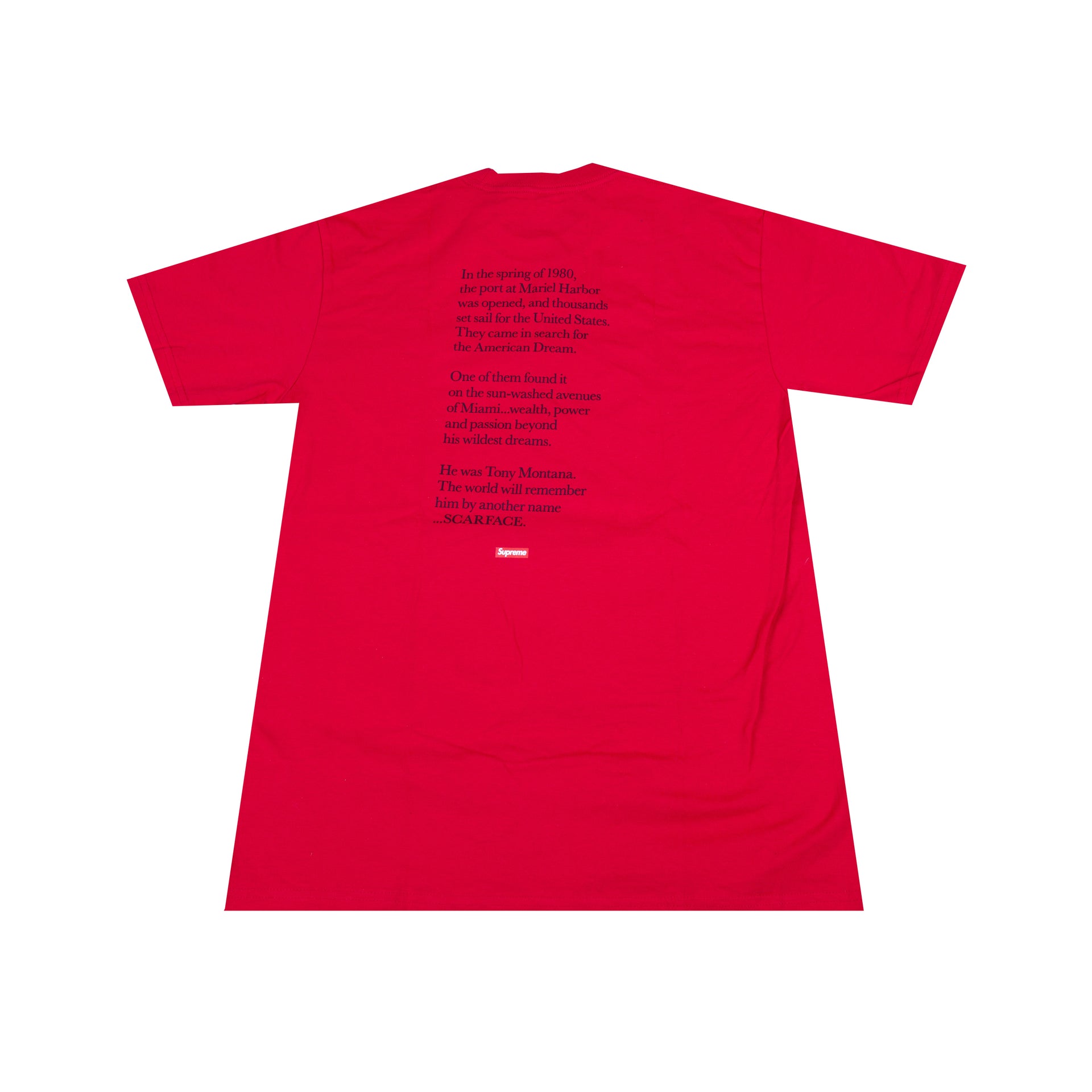 Supreme Red Scarface Split Tee