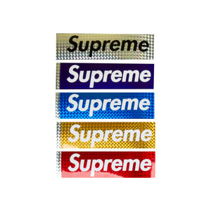 Supreme Reflective Box Logo Stickers