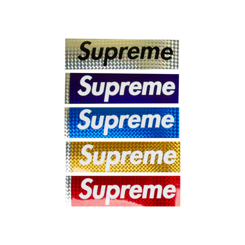 Supreme Reflective Box Logo Stickers