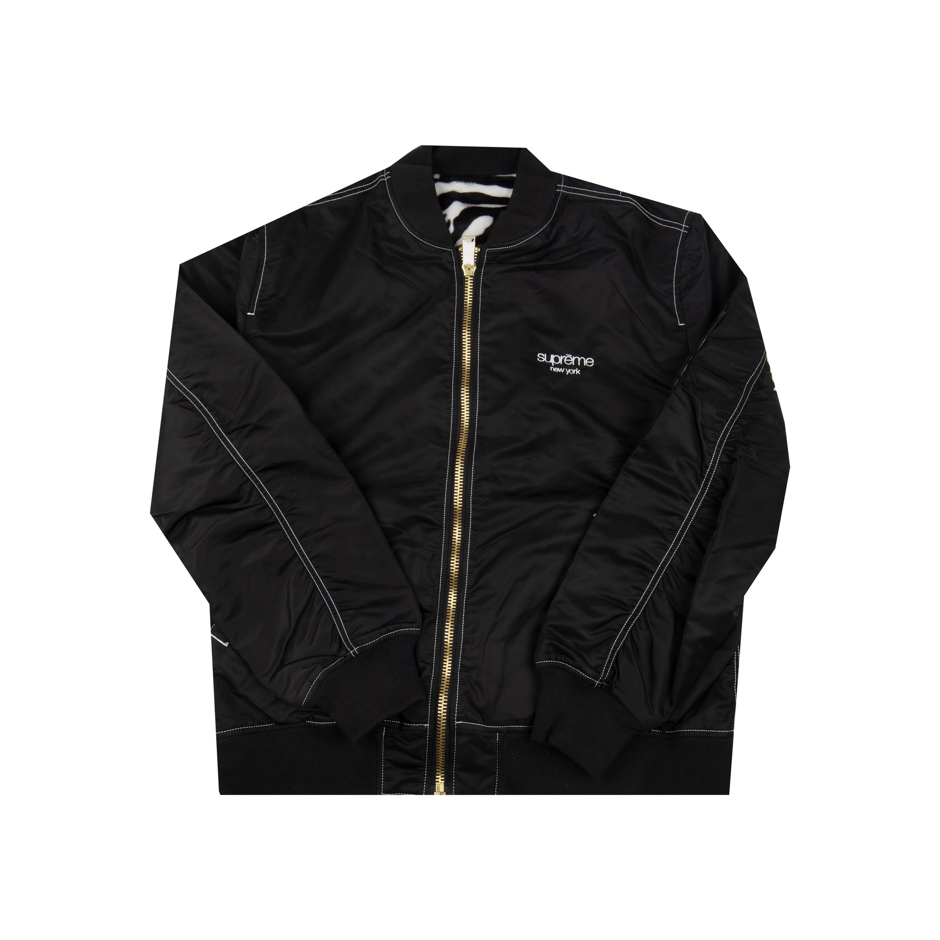 Supreme Black Reversible MA-1 Jacket