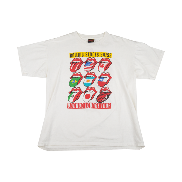 The Rolling Stones White 1994 Voodoo Lounge Tee