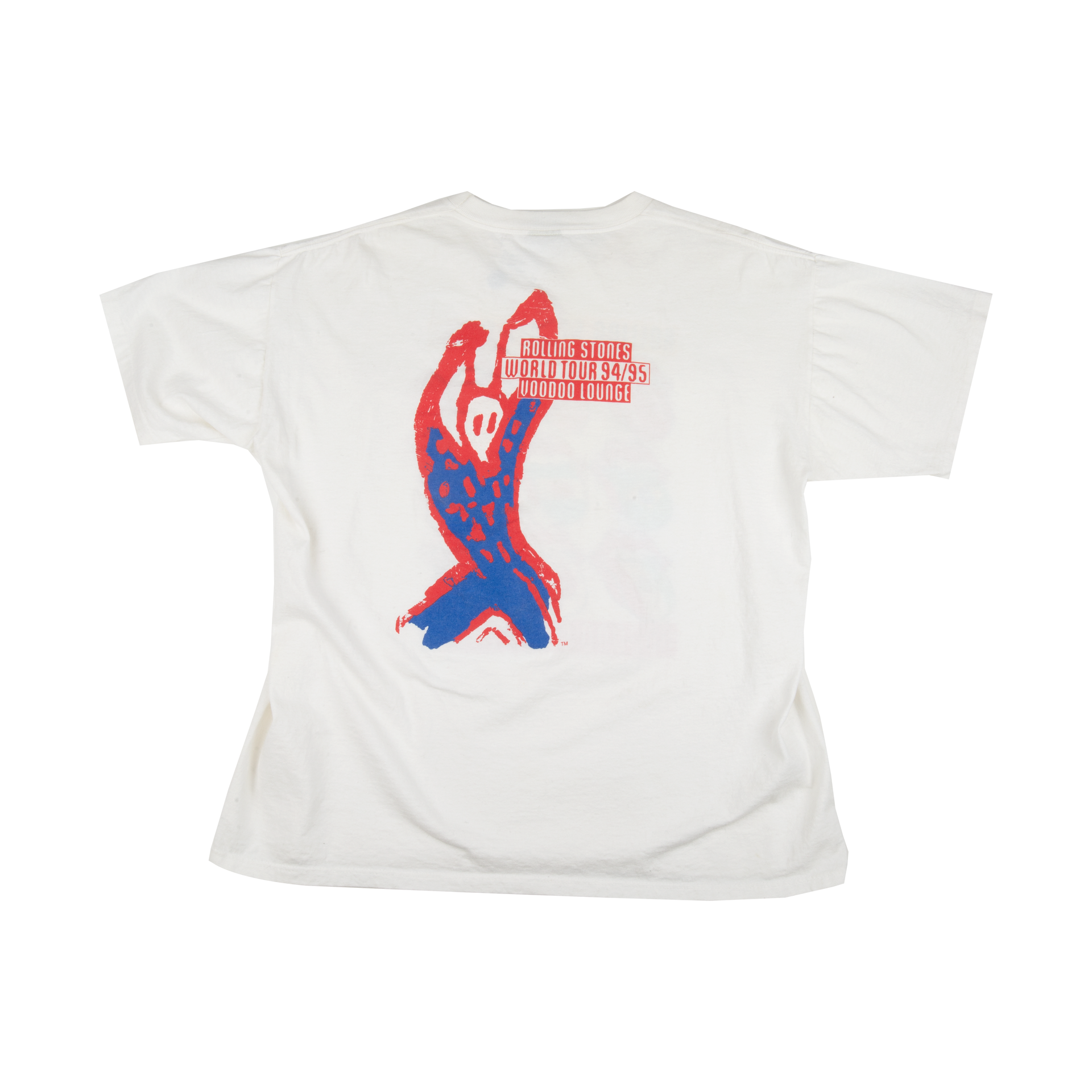 The Rolling Stones White 1994 Voodoo Lounge Tee