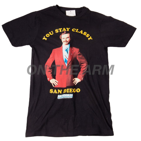 Vintage Black Anchorman Tee