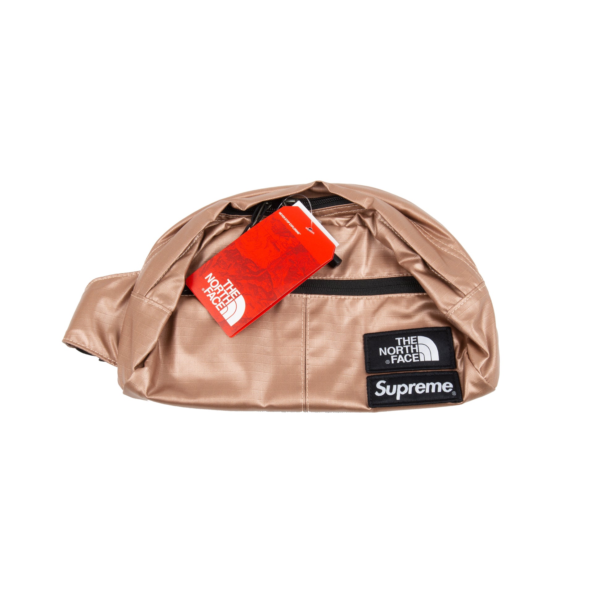 Supreme Rose Gold TNF Metallic Waist Bag