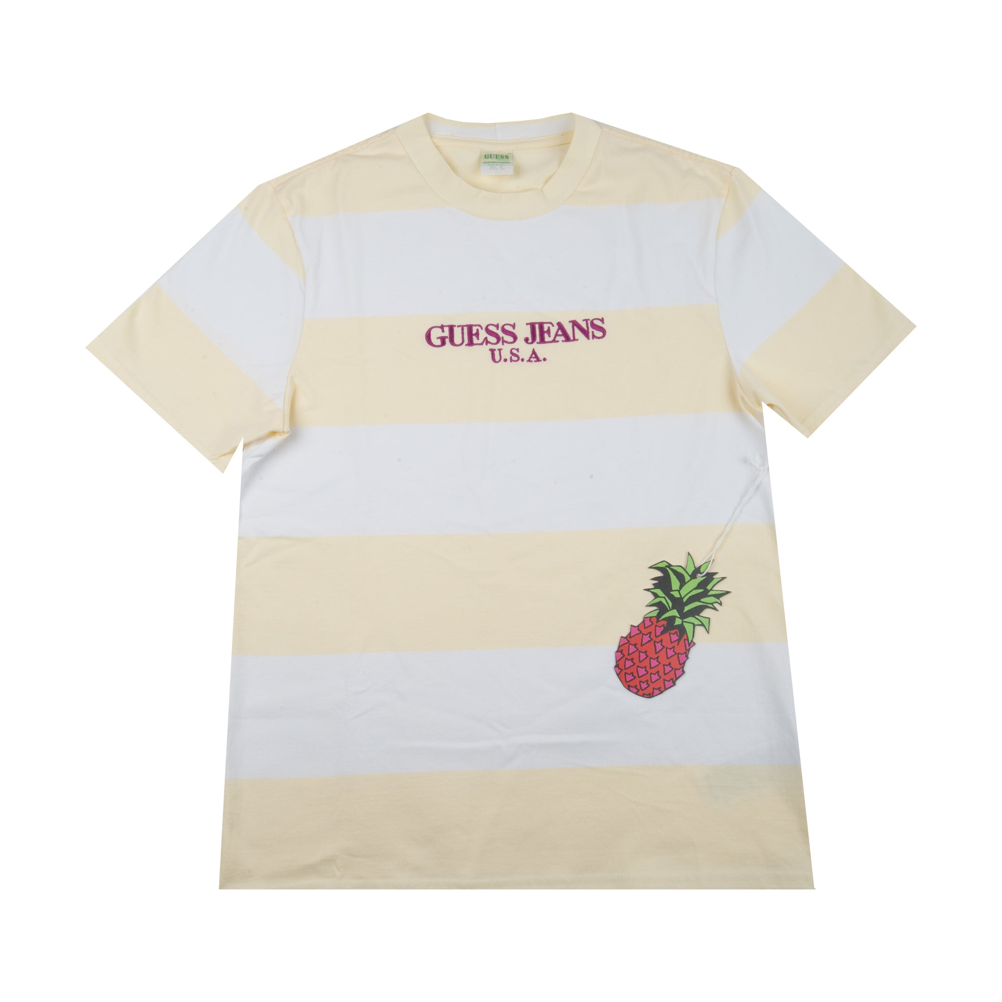 Guess Jeans Winter White Rugby Striped Tee