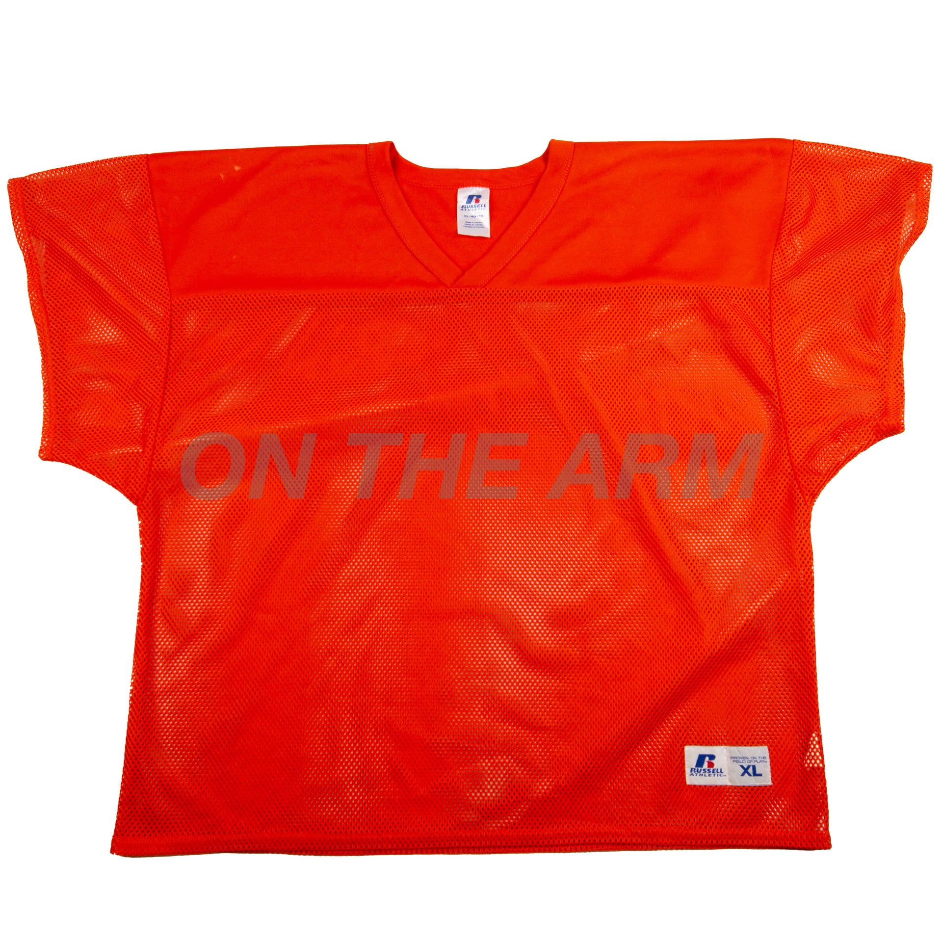 Vintage Orange Russell Mesh Football Jersey (2000's)