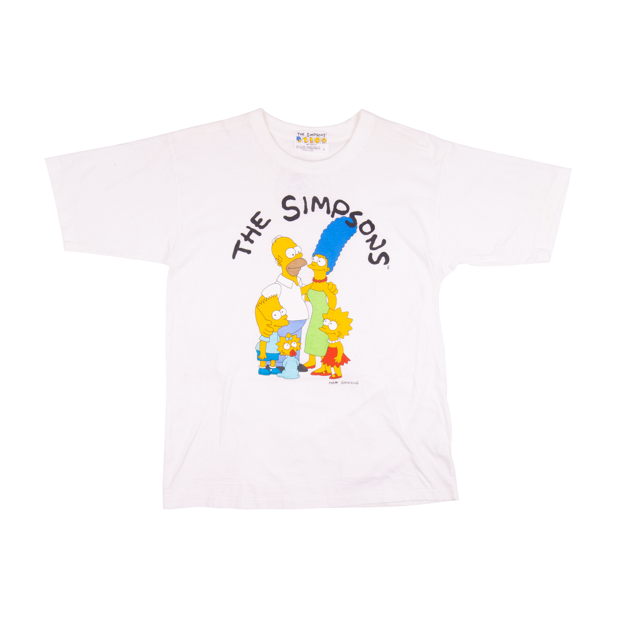 Vintage White Simpsons Tee