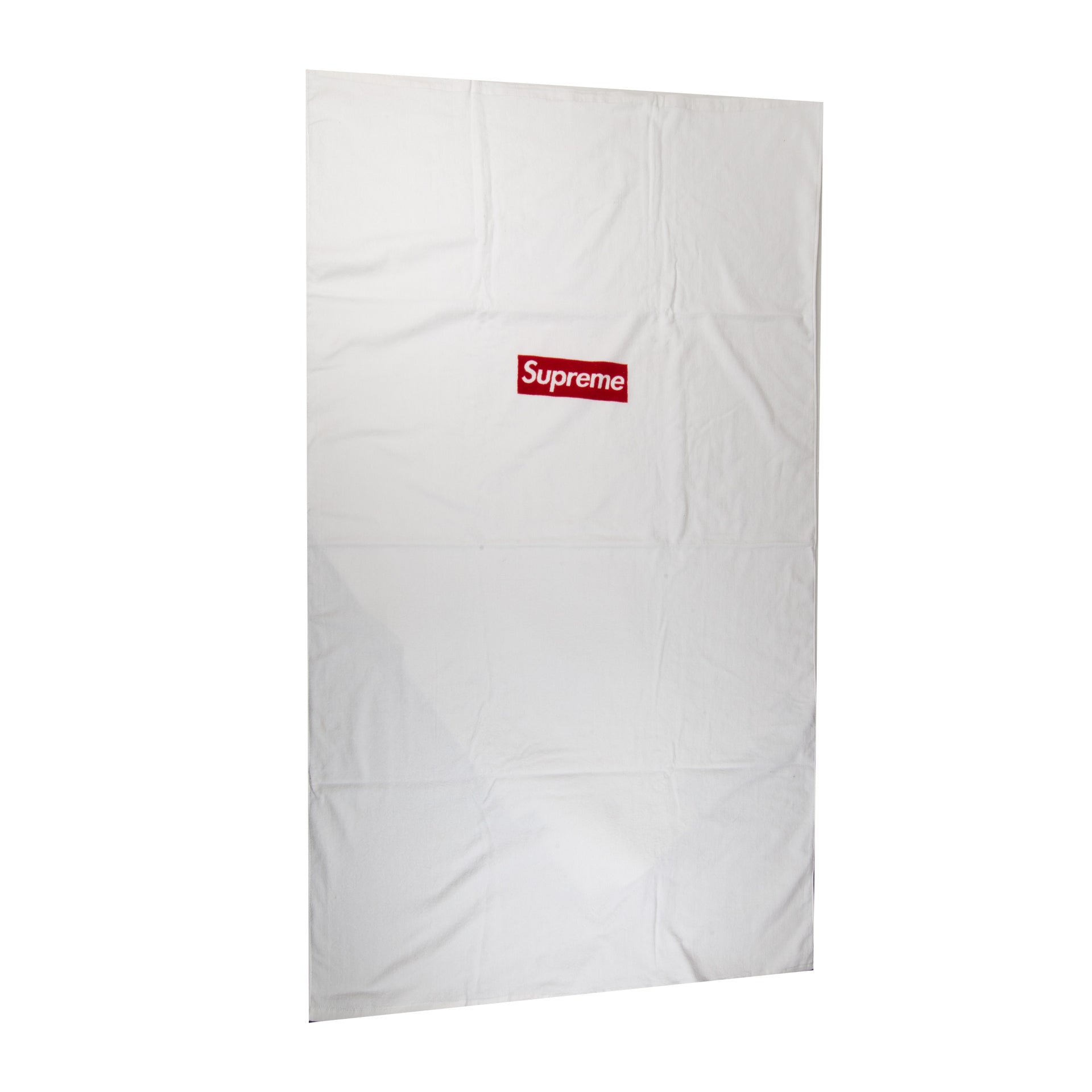 Supreme White Small Box Logo Beach Towel