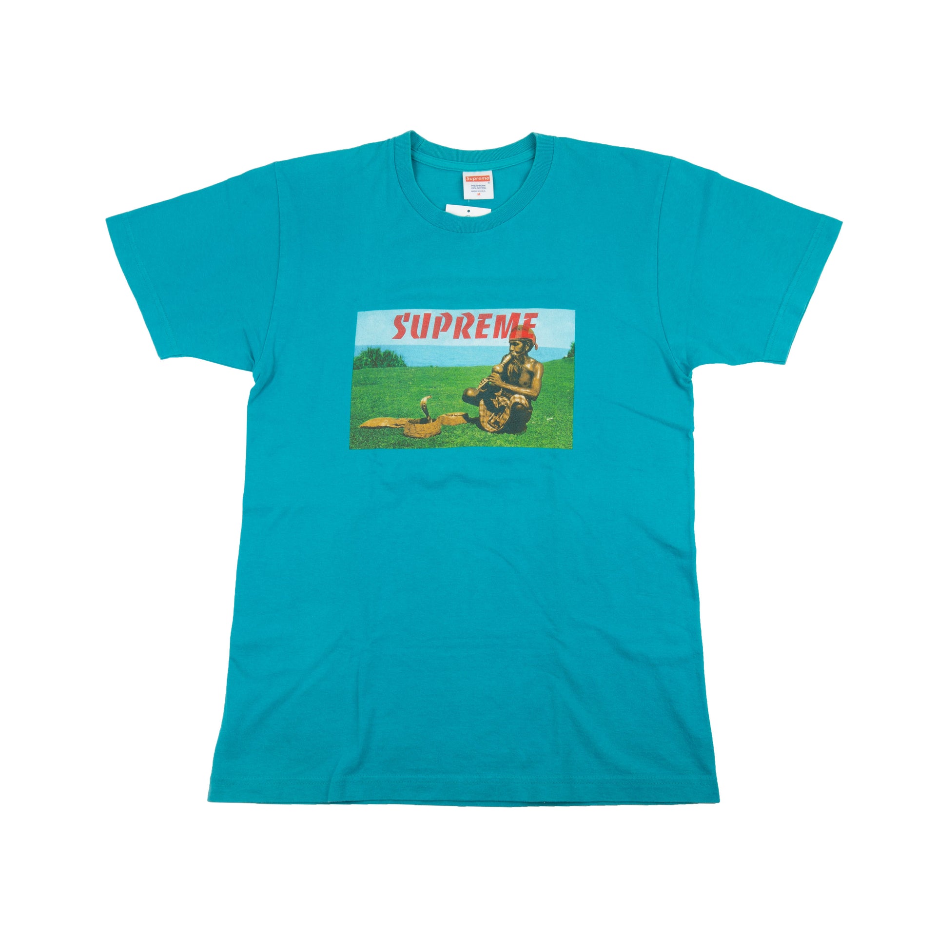 Supreme Cyan Snake Charmer Tee