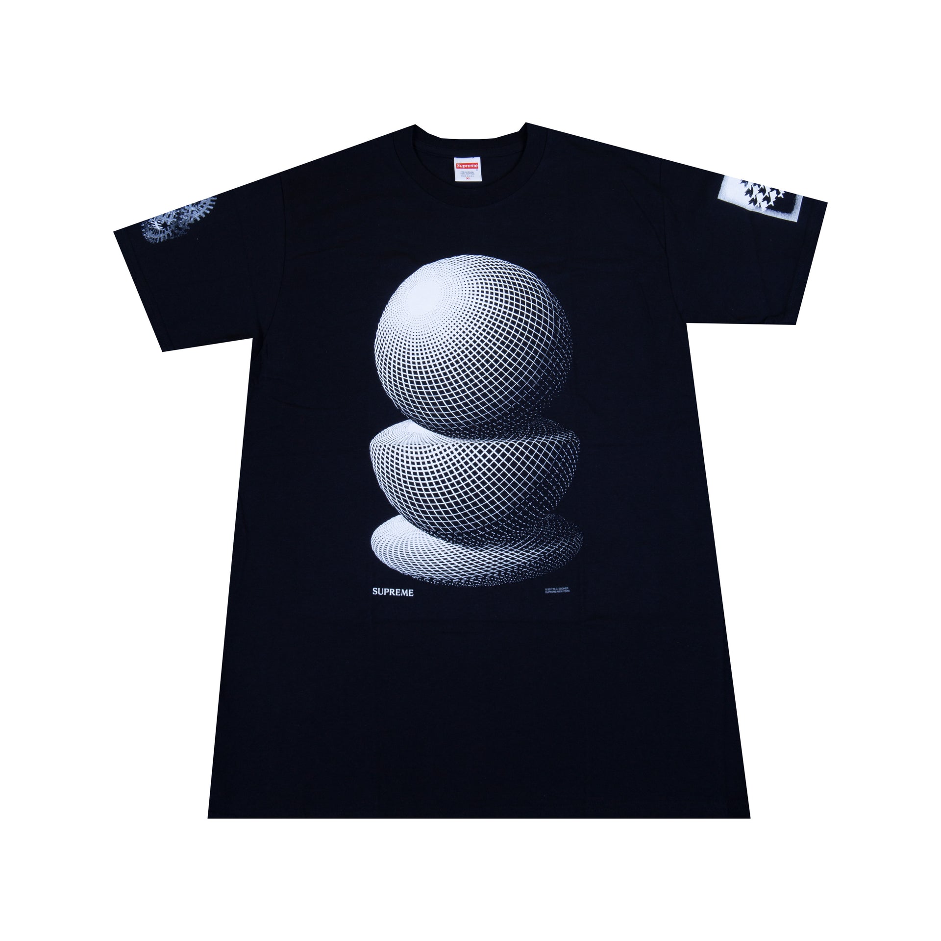 Supreme Black MC Escher Spheres Tee