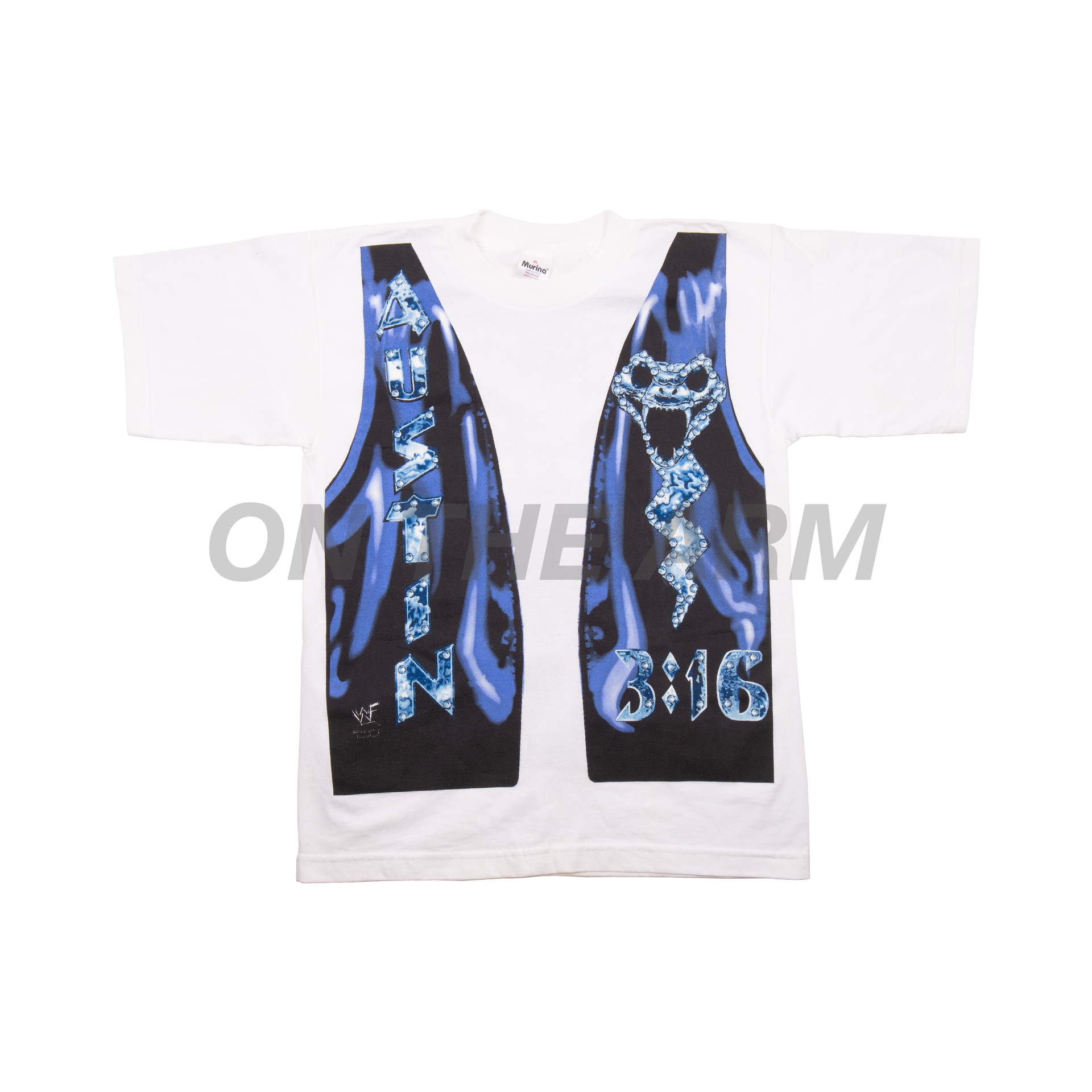 Vintage White WWE Stone Cold Vest Tee