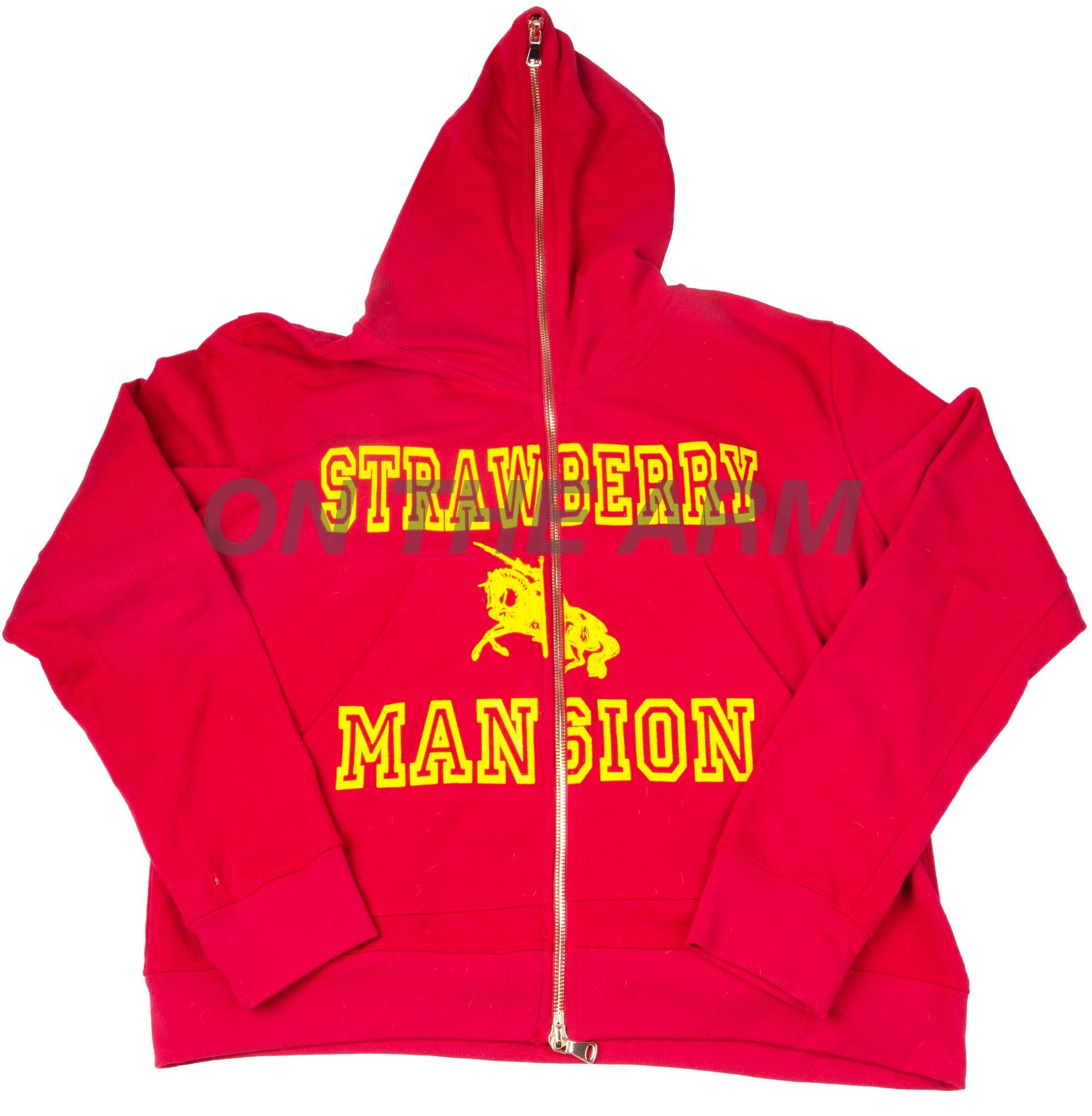 Unwanted Red Strawberry Mansion Full Zip USED – On The Arm