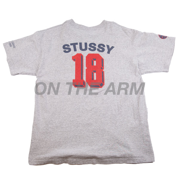 Stussy Grey 18th Anniversary Tee USED