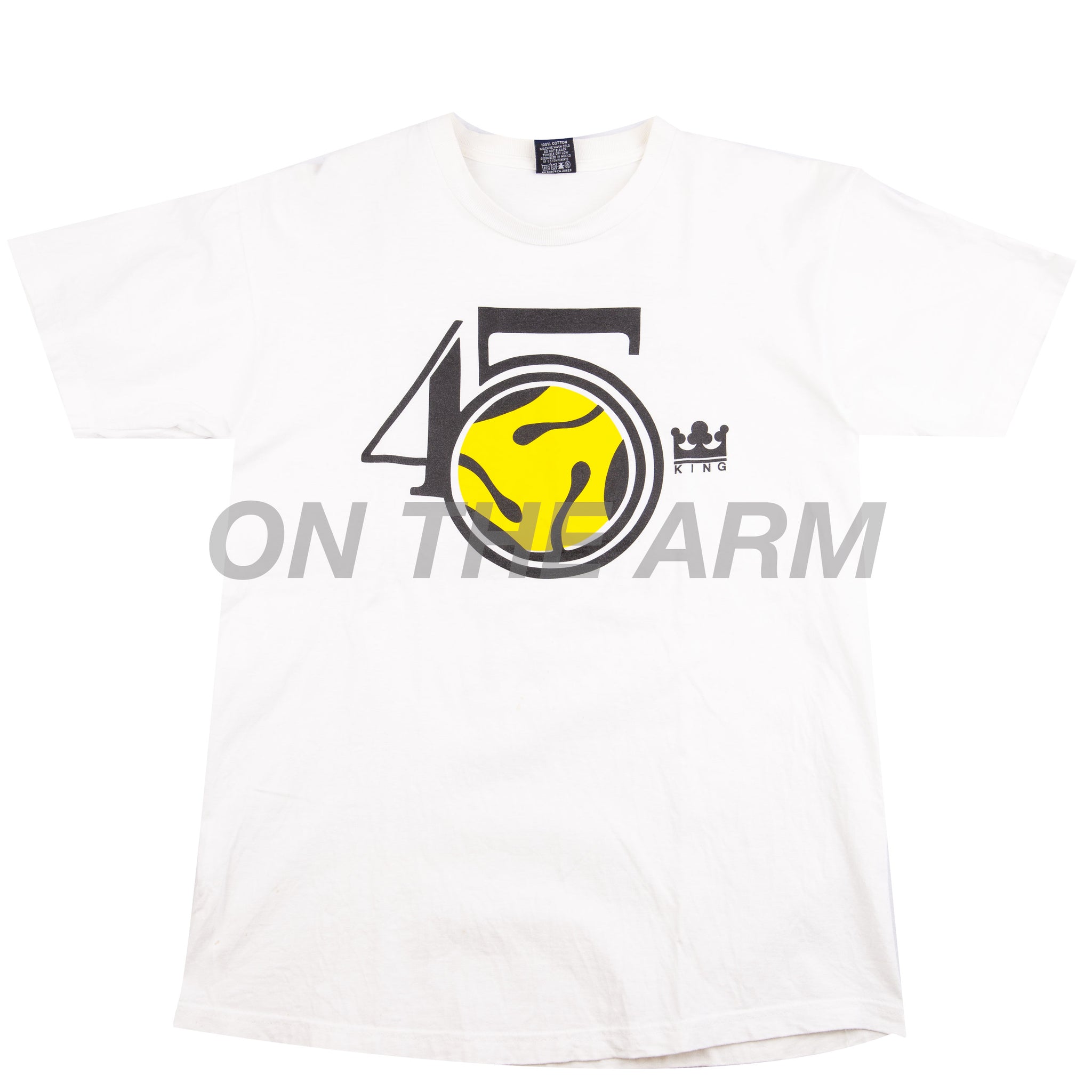 Stussy White 45King World Tribe Tee (2003) PRE-OWNED