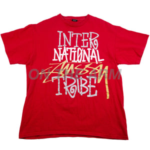 Stussy Red International Tribe Tee PRE-OWNED