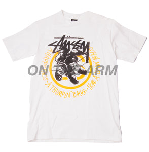 Stussy White Happy Place Tee