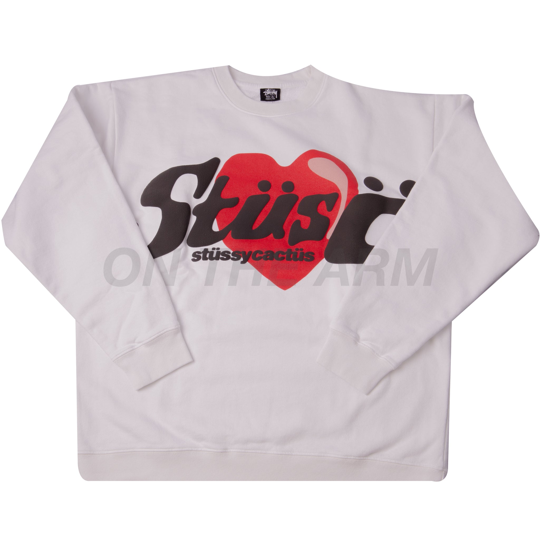 Cactus Plant Flea Market White Stussy Heart Crew