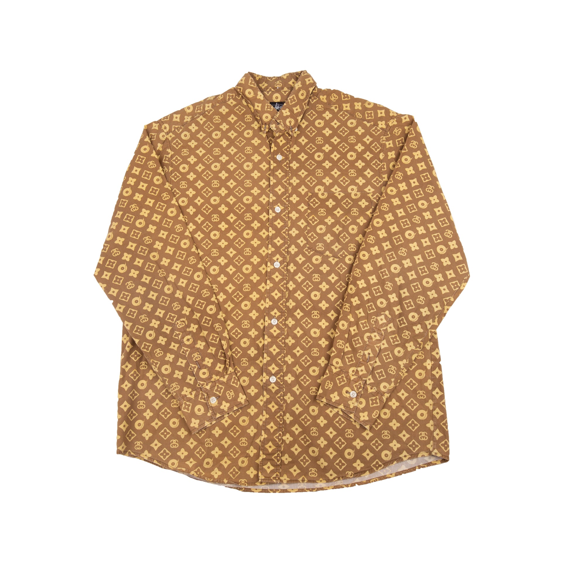 Stussy Brown Monogram Shirt