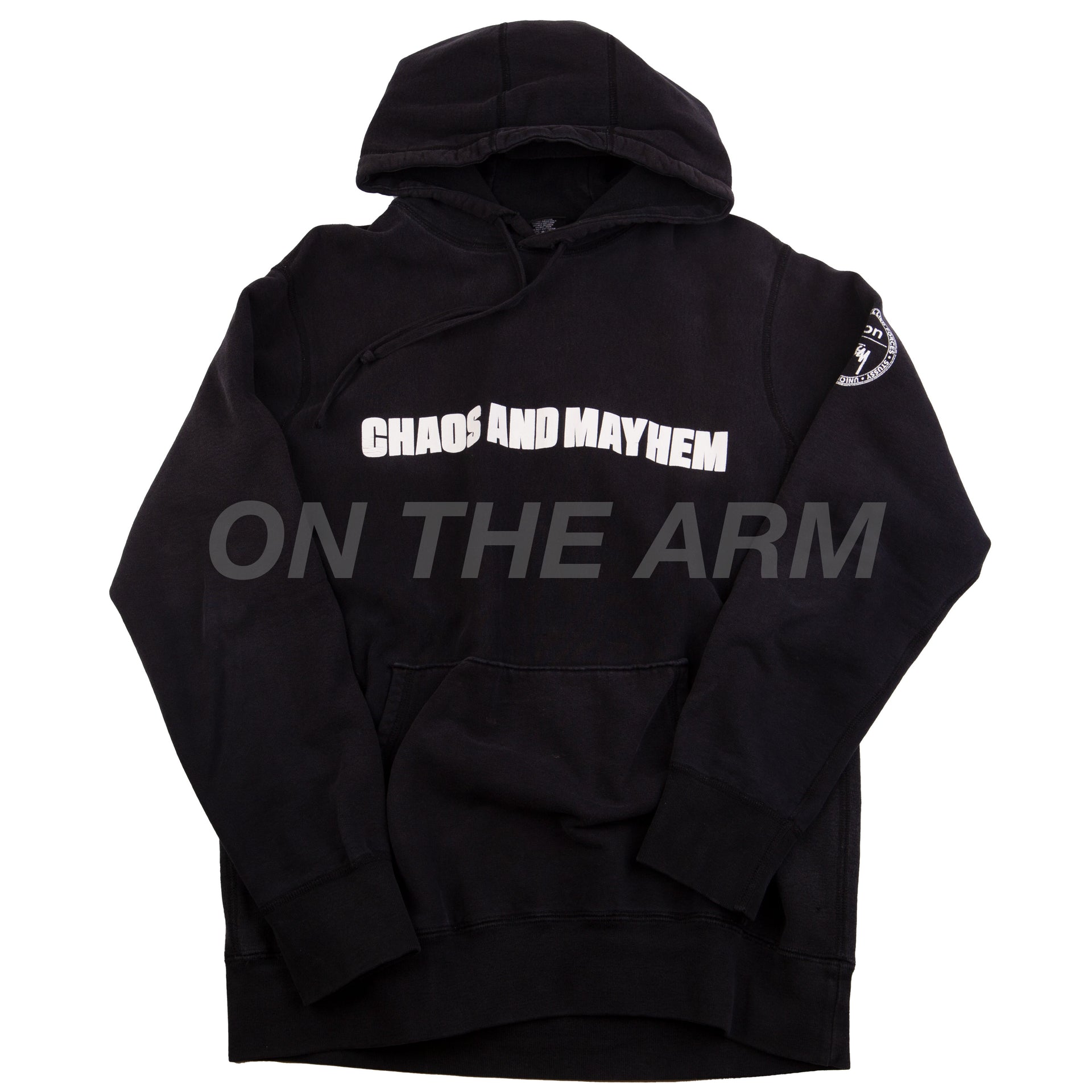 Stussy Black Union Chaos & Mayhem Hoodie (2015) PRE-OWNED