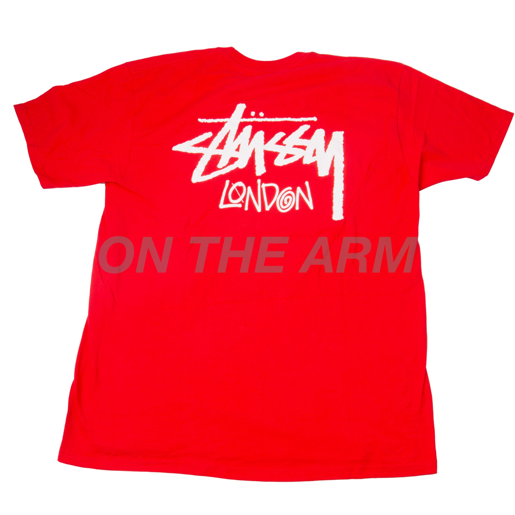 Stussy Red London Chapter Tee – On The Arm