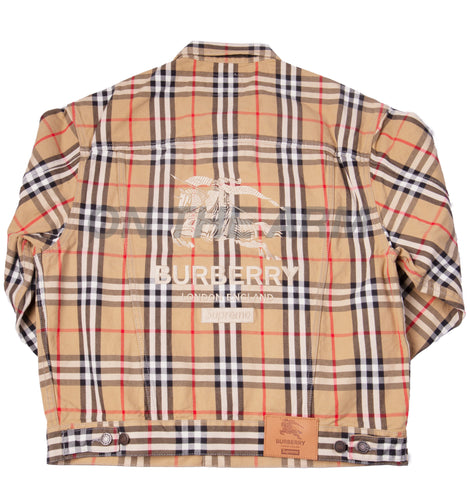Supreme Plaid Burberry Jacket