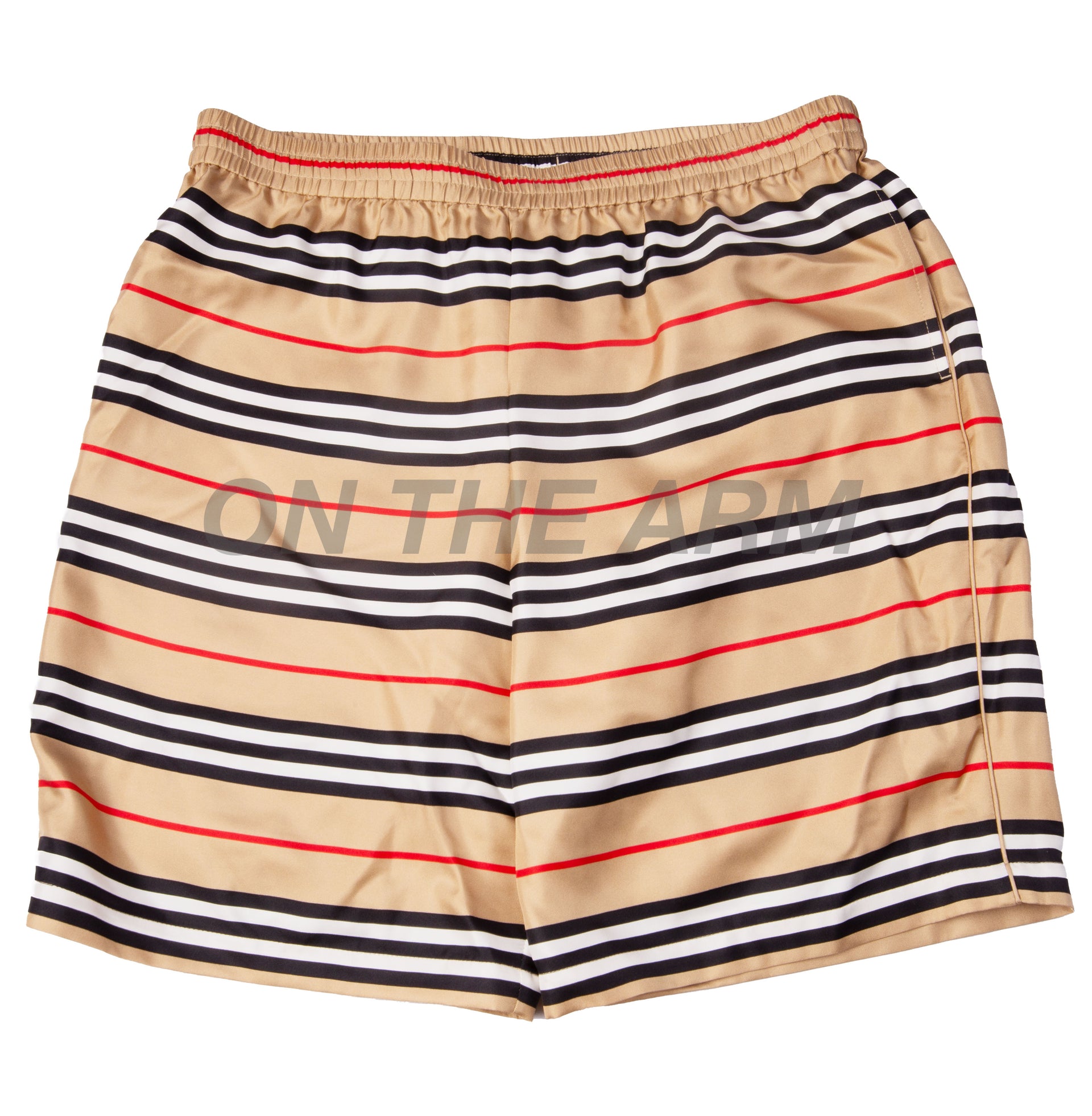 Supreme Tan Burberry Silk Shorts