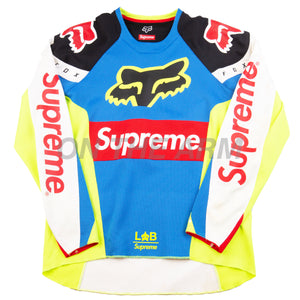 Supreme X Fox Red & White Racing Moto Jersey T-Shirt L Supreme