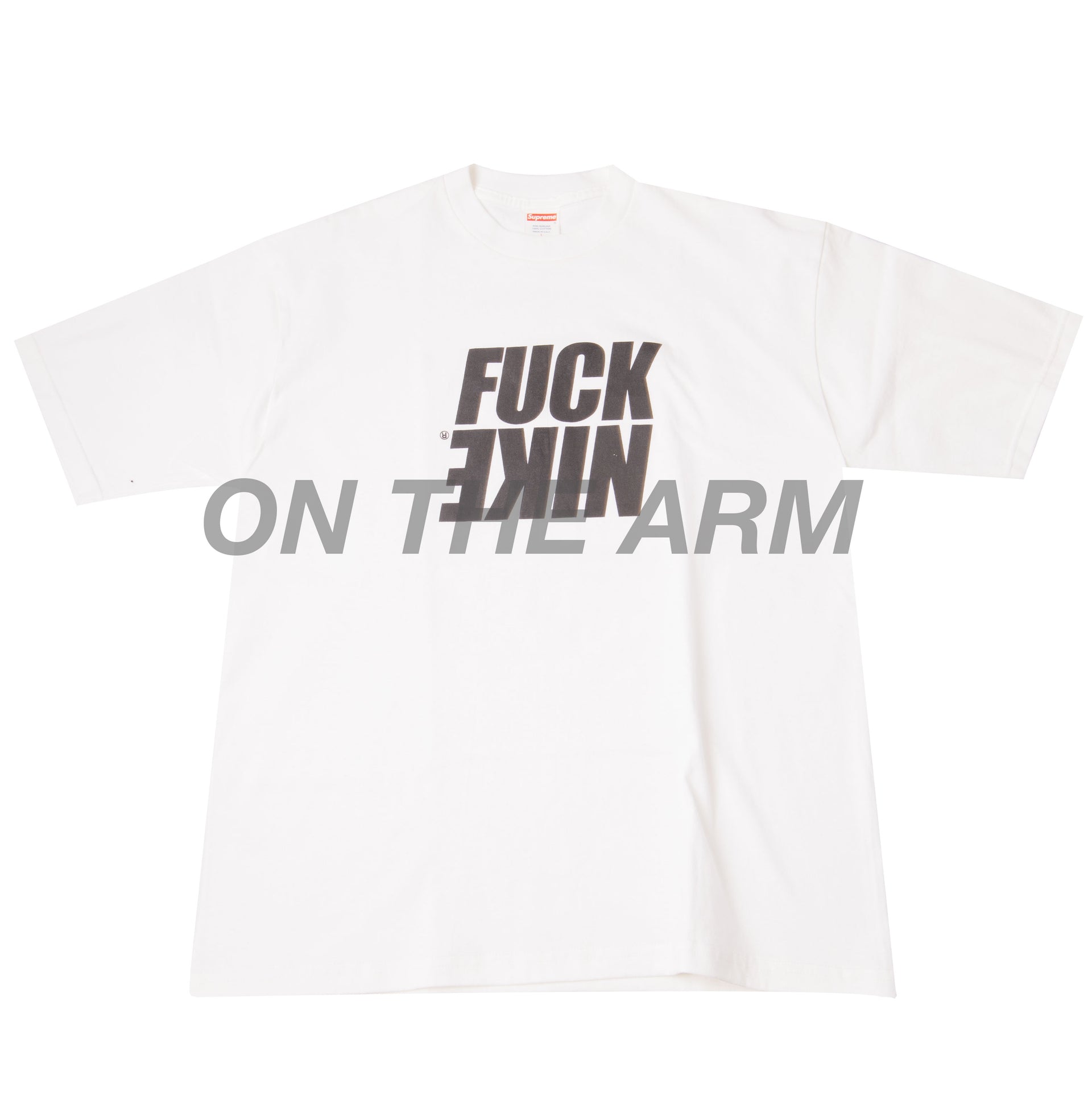 Supreme White Fuck Nike Tee