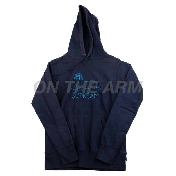 Supreme Navy Gonz Sphinx Hoodie 2013 PRE OWNED